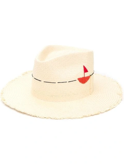 Nick Fouquet Embroidered Fedora Hat - 大地色 In Neutrals