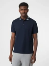 BURBERRY Logo Intarsia Cotton Piqué Polo Shirt