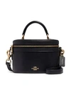 COACH Trail Leather Top Handle Bag