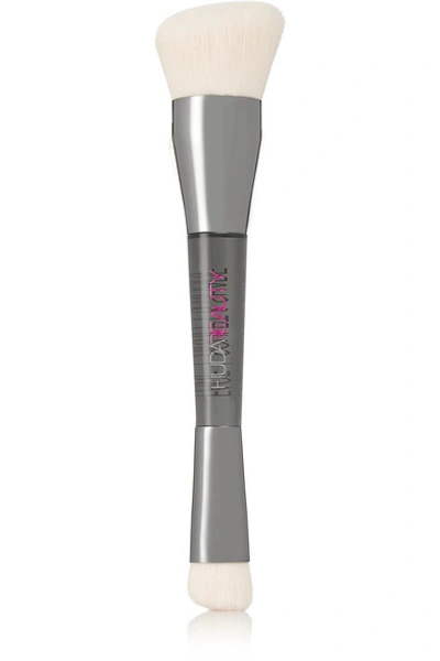 Huda Beauty Sculpt & Shade Dual-ended Contour & Bronze Complexion Brush - One Size In Colorless
