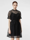 BURBERRY Floral Embroidered Tulle Dress