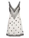 BURBERRY BURBERRY LACE PANEL ANIMAL PRINT SLIP DRESS