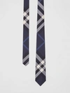 Burberry Manston Exploded Check Silk Tie In Navy