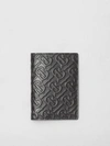 BURBERRY Monogram Leather Passport Holder