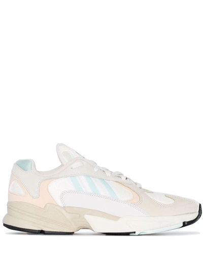 Adidas Originals Yung-1 Low Top Trainers In Owhite/icemin/ecrtin