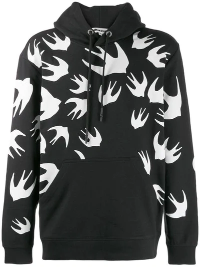 Mcq By Alexander Mcqueen Mcq Alexander Mcqueen Black Swallow Signature Hoodie