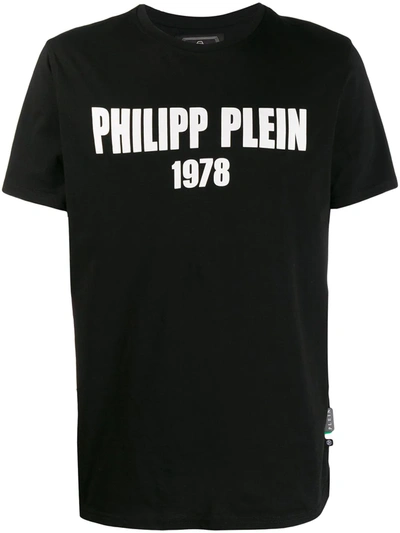 Philipp Plein Logo 1978 Cotton T-shirt In Black
