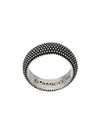 Andrea D'amico Thick Embossed Ring In Silver