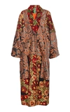 RIANNA + NINA EXCLUSIVE ONE OF A KIND SILK VELVET WRAP COAT,746653