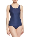 Chantelle Soft Stretch One-size Smooth Tank Top In Midnight Blue