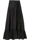 PROENZA SCHOULER Cotton Poplin Tiered Skirt