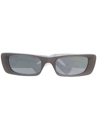 Gucci Eyewear Rectangular Frame Sunglasses - Grey