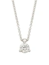 HEARTS ON FIRE Diamond & 18K White Gold Pendant Necklace