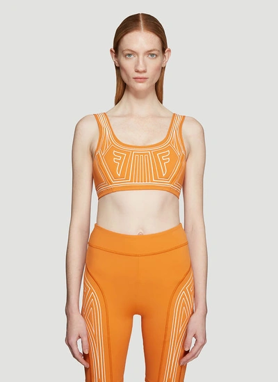 Fendi Ffreedom Sports Bra In Orange