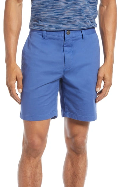 Bonobos Stretch Washed Chino 7-inch Shorts In Blue Macaw