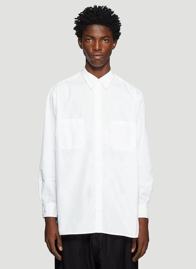 Yohji Yamamoto Double Pocket Shirt In White