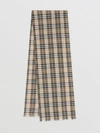 BURBERRY Vintage Check Lightweight Wool Silk Scarf