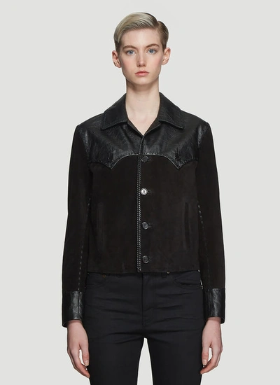 Saint Laurent Western Style Jacket In Black