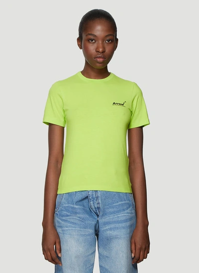Ader Error Arrow T-shirt In Yellow | ModeSens