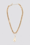 NA-KD CHUNKY CHAIN PENDANT NECKLACE - GOLD