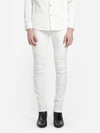 Balmain Bikerjeans Im Distressed-look In White
