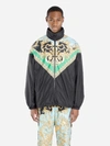 Versace Barocco Print Track Jacket In Multicolor
