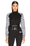 ADIDAS BY MISSONI ADIDAS BY MISSONI PHX JACKET IN BLACK & GREY & WHITE,ADMS-WO2