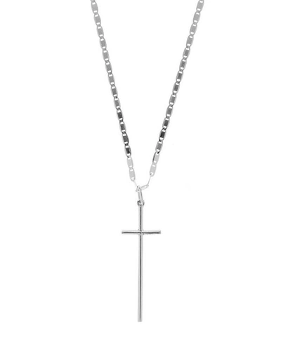 Maria Black Rhodium-plated Silver George Cross Pendant Necklace