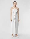 BURBERRY Drape Detail Stretch Jersey Gown