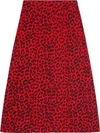 GUCCI SKIRT WITH LEOPARD PRINT
