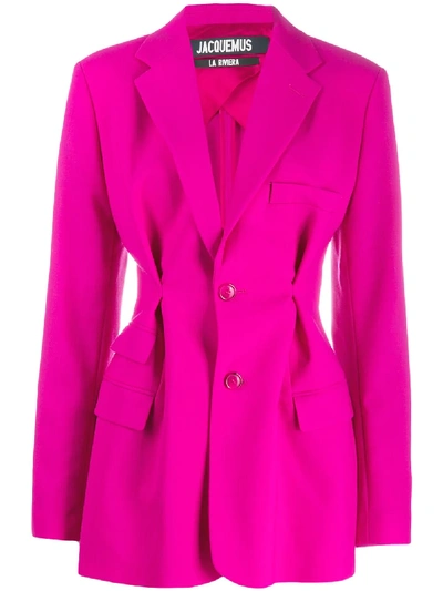 Jacquemus La Veste Raffaella Blazer Pink ModeSens