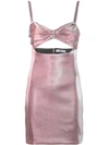 AREA AREA CUT OUT MINI DRESS - PINK