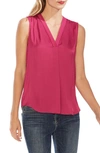 VINCE CAMUTO RUMPLED SATIN BLOUSE,9158010