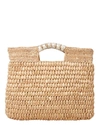 CARRIE FORBES Bilbo Woven Raffia Tote,BILBO-OATPEARL