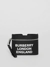 BURBERRY Logo Print Nylon Armband Pouch
