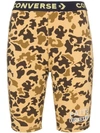 CONVERSE X FAITH CONNEXION CAMOUFLAGE BICYCLE SHORTS