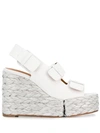 CLERGERIE WOVEN WEDGE SANDALS