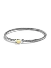 DAVID YURMAN CABLE COLLECTIBLES HEART BRACELET WITH GOLD,434494397078