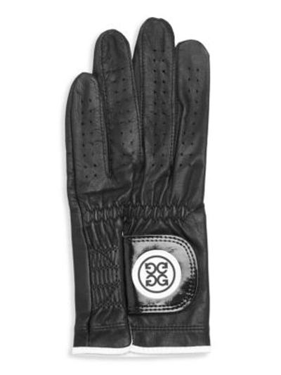 G/fore Left-hand Leather Golf Glove In Black