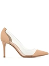 GIANVITO ROSSI POINTED CLEAR PUMPS
