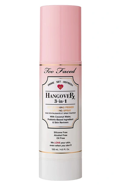 TOO FACED HANGOVER 3-IN-1 REPLENISHING PRIMER & SETTING SPRAY, 4 OZ,39H601