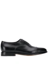 Santoni Man Lace-up Shoes Black Size 5.5 Soft Leather In Black