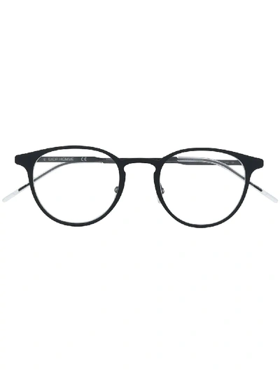 Dior Eyewear Round Frame Glasses - Black In Schwarz