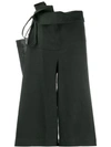 LEMAIRE LEMAIRE TIE WAIST TROUSERS - GREEN