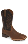 Ariat Hybrid Rancher Cowboy Boot In Earth/ Tack Room Black