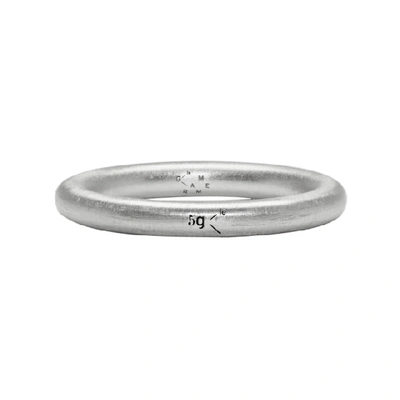 Le Gramme Silver Brushed Le 5 Grammes Bangle Ring