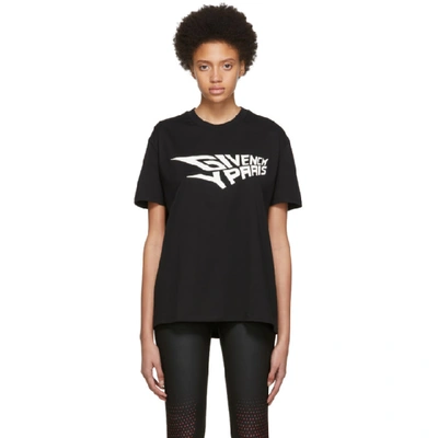 Givenchy Enlight Print Cotton Jersey  T-shirt In Black