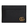 GUCCI GUCCI BLACK GG MARMONT MONEY CLIP CARD HOLDER