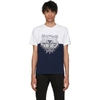 KENZO KENZO WHITE AND NAVY LIMITED EDITION COLORBLOCK TIGER T-SHIRT