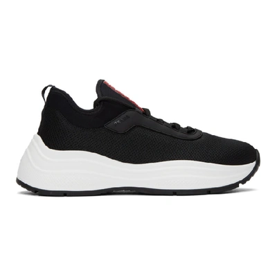 Prada Black Knit Prax 01 Sneakers